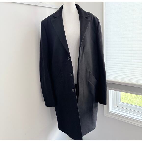 Zadig & Voltaire NWT $748 Marlyh Wool Noir Black Coat XXL Sz 48 Unisex Men Women - Picture 2 of 15